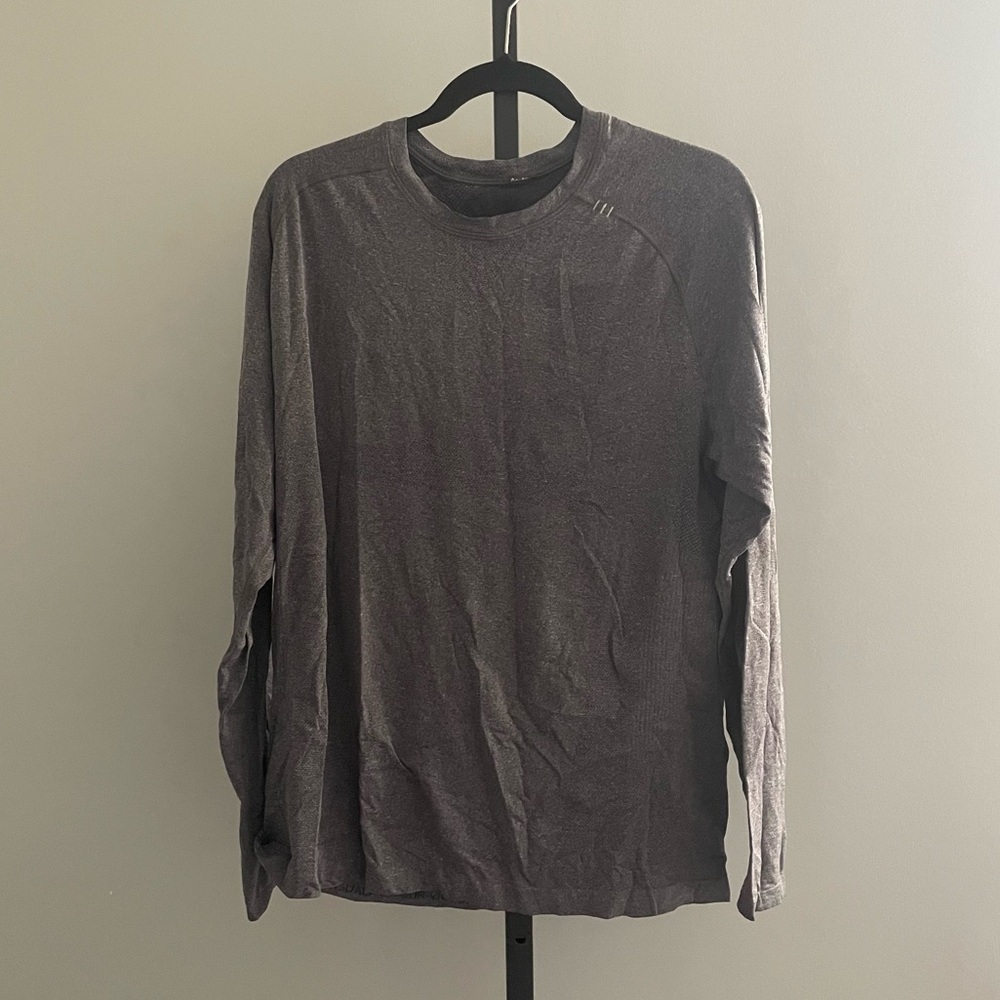 Lululemon Charcoal Grey Metal Vent Tech Long-Sleeve Shirt Size Large